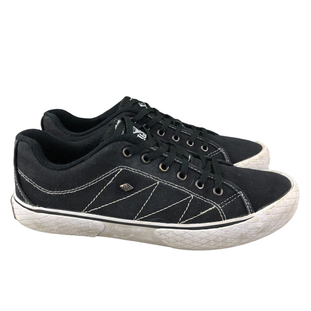 British Knights Men's Size 8.5 Vulture 2 Black White Lace-Up Sneakers Shoes
